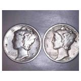 1938 Mercury Dimes (2)