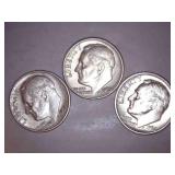 1962-D Silver Roosevelt Dimes (2/3)