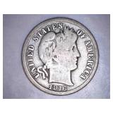 1916 Barber Dime