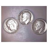 1956-D Silver Roosevelt Dimes (2/3)