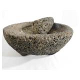 Stone Mortar & Pestle, 7'