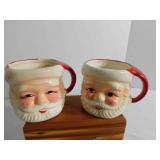 Vintage Santa Claus Mugs (2)