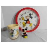 Micky Mouse/Disney Clock, Mug, Figure