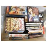 VHS Tapes, DVD's - variety - 2 tubs