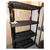 IN BASEMENT Plastic Shelf Unit Black
