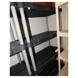 IN BASEMENT Plastic Shelf Unit Black
