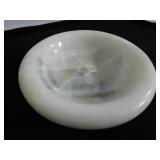 Stone Ashtray/Bowl, maybe onyx or marble, 8'