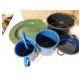 Enamelware Pieces, variety (8+)