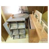 Wood Pieces, various-shelves, table, frames, etc