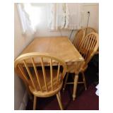 Wood Kitchen Table w/ Four Chairs