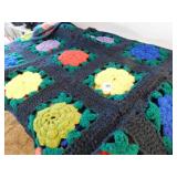 Granny Square Afghan, approx. 50' x 60'