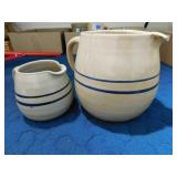 Earthenware Pitchers 5', 8' (2)