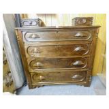 Vintage Wood Dresser, 6 drawer
