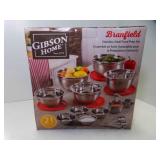 NEW Gibson Home 21 Pc. Stainless Steel Food Prep