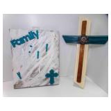 Rustic Style wood Family Photo Display Board &