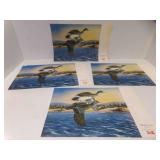 5 17" X 11" Budweiser "Whistling Wings" Paper