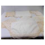 Larger Crocheted Doilies & Table Covers, Some