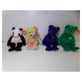 4 Beanie Babies, Erin, Fortune, Princess,