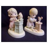 Precious Moments "Sharing" and "Blessed Are