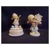 Precious Moments "Happy Birthday" and "Thanks