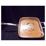 Copper Chef 11" Square Pan w/Lid USED See PICs