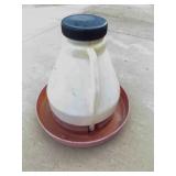 Gravity Fed Poultry Waterer, Farm Fresh