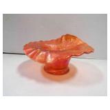 Vintage "Fenton" Holly Leaves and Berries Glass