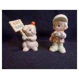 Precious Moments "Eat Turkey" and "Focusing