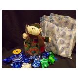 Christmas Themed Tablecloth, Christmas Bear in