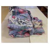 Queen Comforter & 2 Shams, 1 Set of 72" Curtains