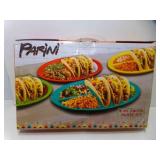 NEW Parini 4 Piece Melamine Fiesta Plate Set