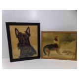 Vintage Framed Print of Scottish Terrier Dog by