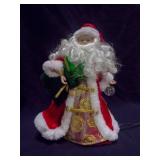 Fiber Optic 13" Christmas Santa Tree Topper