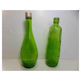 Green Glass Wine Bottle EJ Gallo Winery "Ripple"