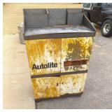 Vintage Autolite Metal Cabinet Collectible Garage