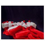 10 Red Christmas Stockings