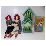 Hand Made Always & Forever Raggedy Dolls & Hand