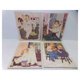 4 8X10 Vintage 1960s Playskool Cardboard Tray