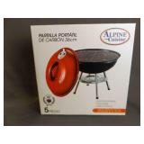 Brand New Alpine Cuisine 14" Portable Charcoal