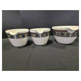 3 Mikasa UltraCeram Bake & Serve Batter Bowl