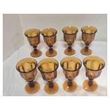 8 Old Williamsburg Amber Water Goblet