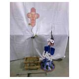 Yard Dï¿½cor-Metal USA Bird--hand made 32" tall