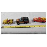 3 DIe-cast metal replica vehicles, recreation cars