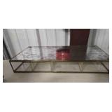 metal case w/glass drawers
