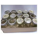 15 Wide Mouth quart canning jars
