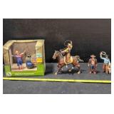 Mojo & Big Country western figures, horse