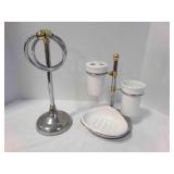 Bathroom Sink Accessories-metal & pottery