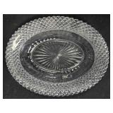 Oval Serving Dish; Diamond hobnail