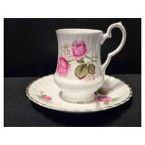 Teacup & Saucer; Fine Bone China