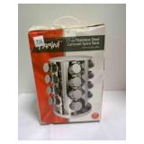 Parini 17 pc Stainless Steel Carousel Spice Rack